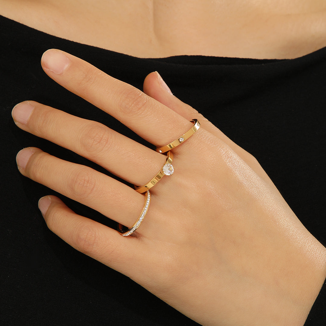 Adbrandstore1® Minimalist Gold Rings