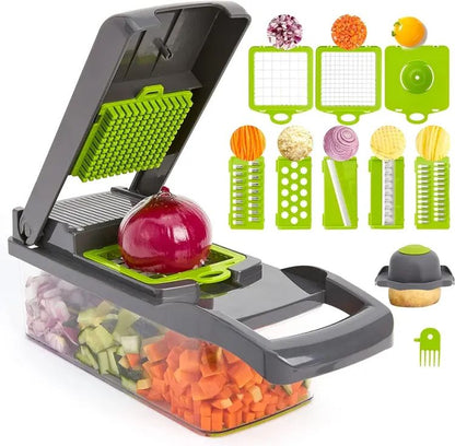 Adbrandstore1® Vegetable and fruit cutter nicer dicer all in one