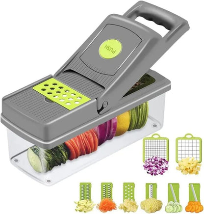 Adbrandstore1® Vegetable and fruit cutter nicer dicer all in one