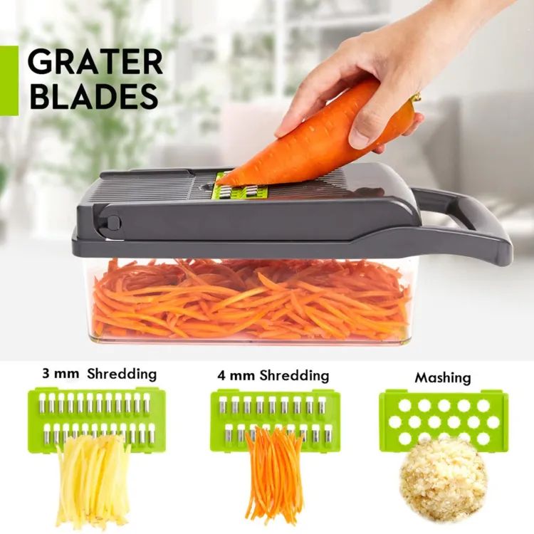 Adbrandstore1® Vegetable and fruit cutter nicer dicer all in one