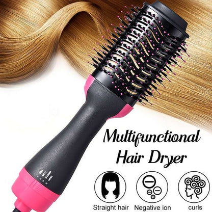 Adbrandstore1® Hot Air Brush Multi-Function HairDryer Straightener Curler CombOne Step Professional Salon Hai..