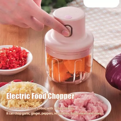 Adbrandstore1®Portable Mini Electric Garlic Food Chopper