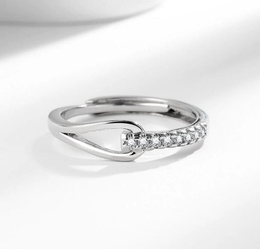 Silver Plated Adjustable Ring