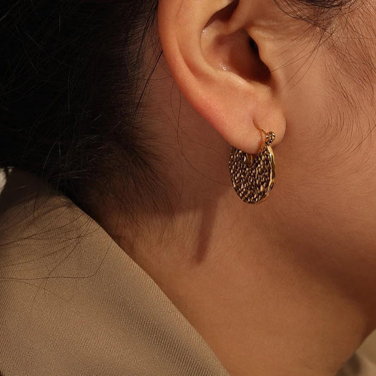 Plain Gold Plated Earrings