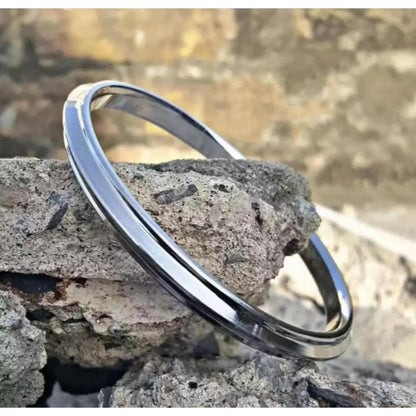 Stylish Silver Kara Bangle for Men | Unique Design | 1 Pc