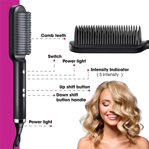 Adbrandstore1®2-in-1 HAIR STRAIGHTENER COMB