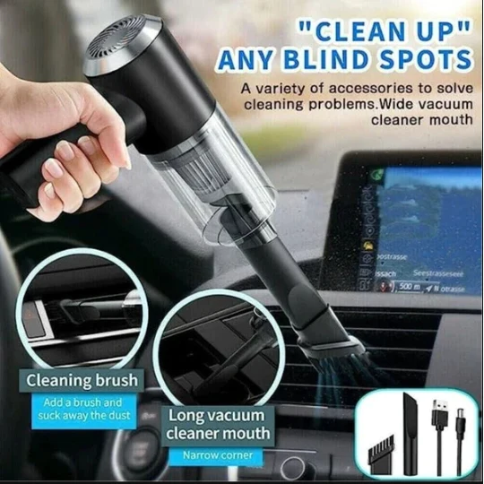 Adbrandstore1® multifunctional 3 in 1 Mini Handheld Car Vacuum Cleaner