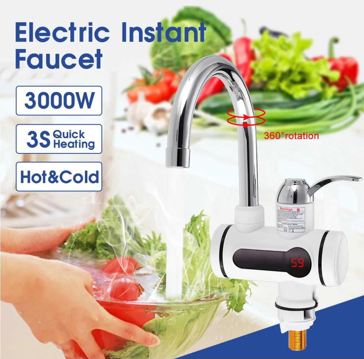 Adbrandstore1® Electric Faucet Water heater