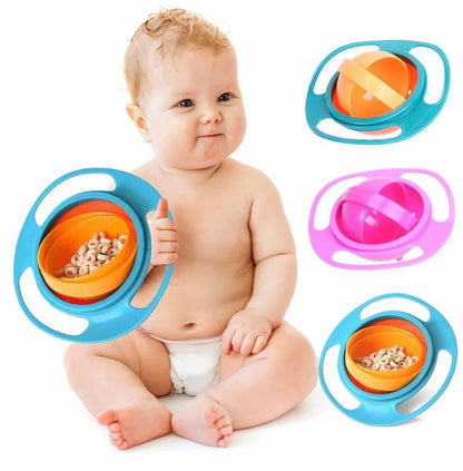 Adbrandstore1®Gyro Bowl for kids | 360 Degree bowl