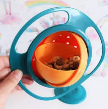 Adbrandstore1®Gyro Bowl for kids | 360 Degree bowl